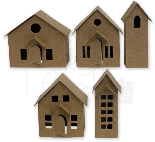 Wykrojnik Thinlits Dies - Paper Village by Tim Holtz kamieniczki 16 elementów 664741 Sizzix
