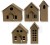Wykrojnik Thinlits Dies - Paper Village by Tim Holtz kamieniczki 16 elementów 664741 Sizzix