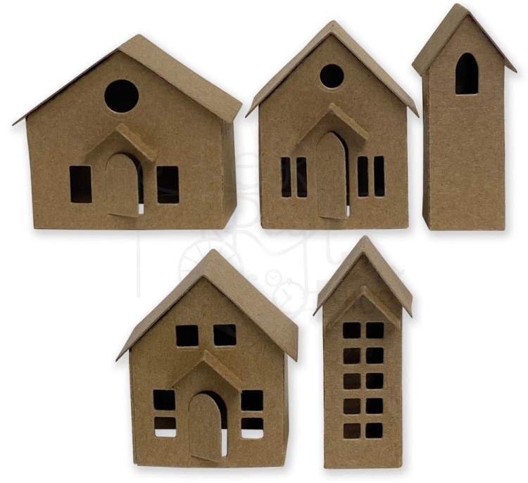 Wykrojnik Thinlits Dies - Paper Village by Tim Holtz kamieniczki 16 elementów 664741 Sizzix