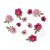 Kwiaty kwiatki papierowe Florets - Punch 12szt 49FMF40438 49 and Market
