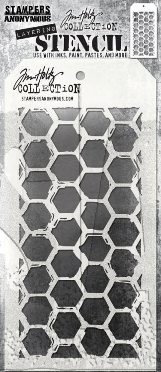 Szablon maska 12x22cm Brush Hex THS166 Tim Holtz Stampers Anonymous
