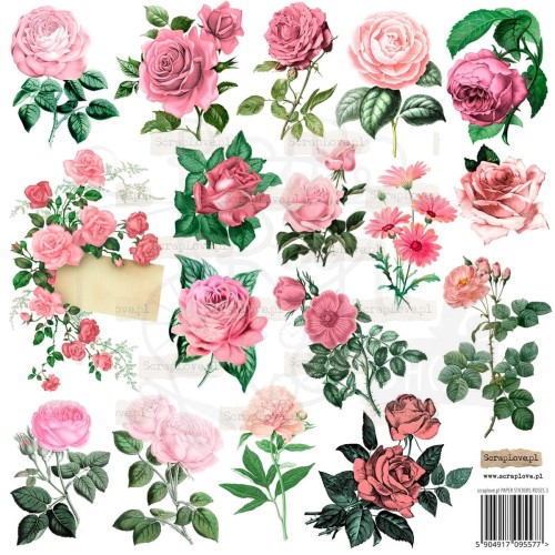 Naklejki do scrapbookingu i art journalingu Roses 3 Róże 3 ScrapLove
