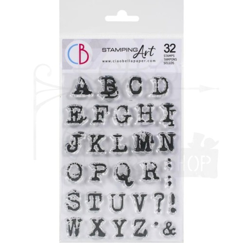 Stempel akrylowy 10x15cm Reporter Uppercase Alphabet PS6003 - Ciao Bella