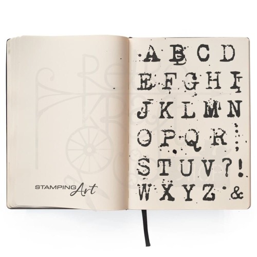 Stempel akrylowy 10x15cm Reporter Uppercase Alphabet PS6003 - Ciao Bella