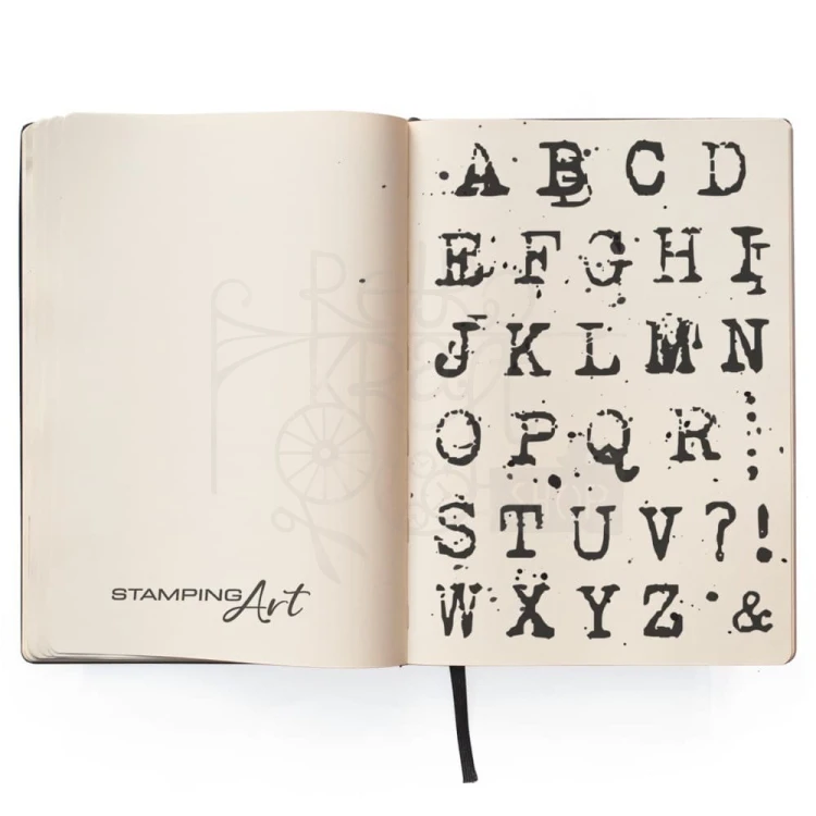 Stempel akrylowy 10x15cm Reporter Uppercase Alphabet PS6003 - Ciao Bella