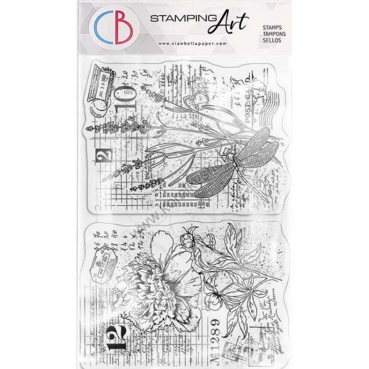 Stempel akrylowy 10x15cm Botanical Postcard PS6058 - Ciao Bella