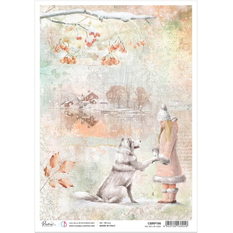 Papier ryżowy A4 The Gift Of Love CBRP196 - Ciao Bella