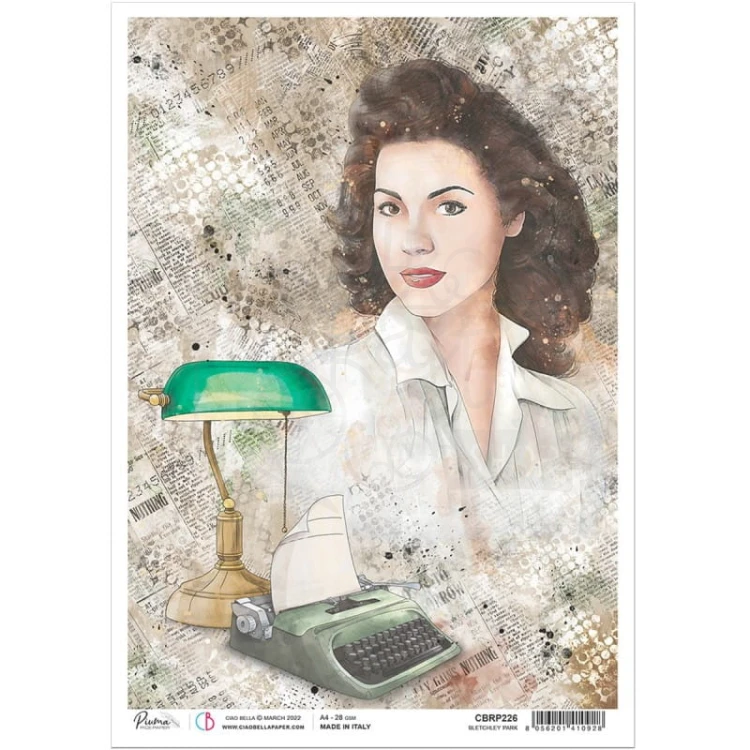 Papier ryżowy A4 Bletchley Park CBRP226 - Ciao Bella