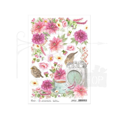 Papier ryżowy A4 Dahlia Corner CBRP237 - Ciao Bella