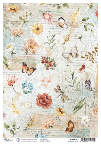 Papier ryżowy A4 Blossoms Dance CBRP302 - Ciao Bella