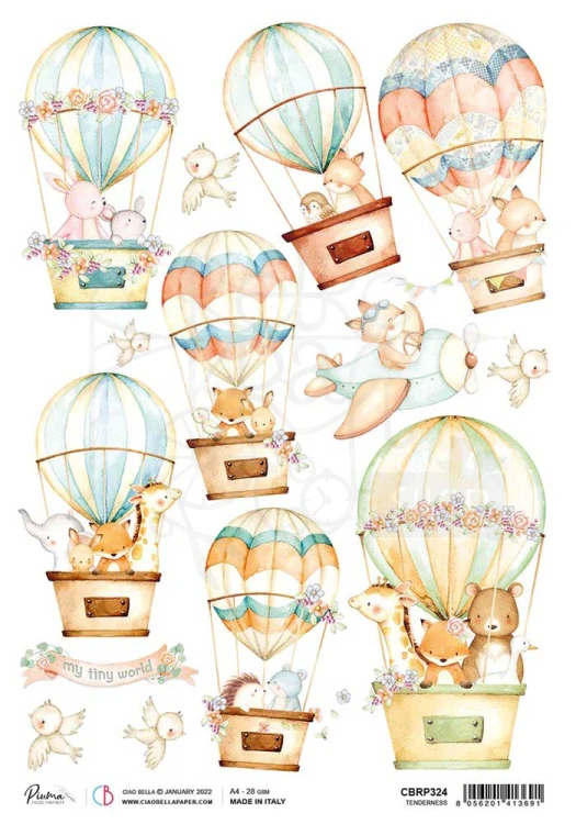 Papier ryżowy A4 Tenderness CBRP324 - Ciao Bella
