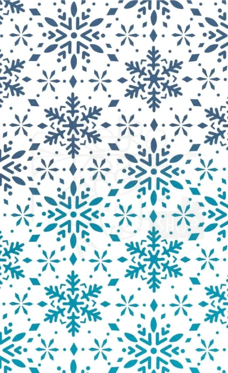 Szablon maska 14x24cm Snowflakes MS061 - Ciao Bella