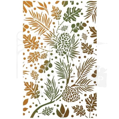 Szablon maska 14x24cm Autumn Leaves MS056 - Ciao Bella