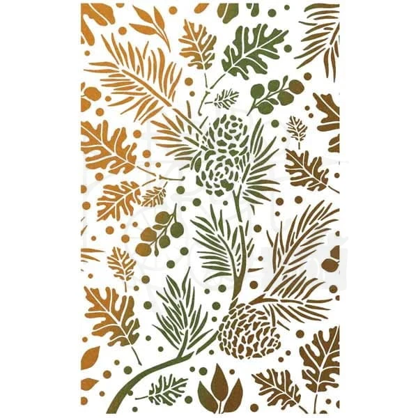 Szablon maska 14x24cm Autumn Leaves MS056 - Ciao Bella
