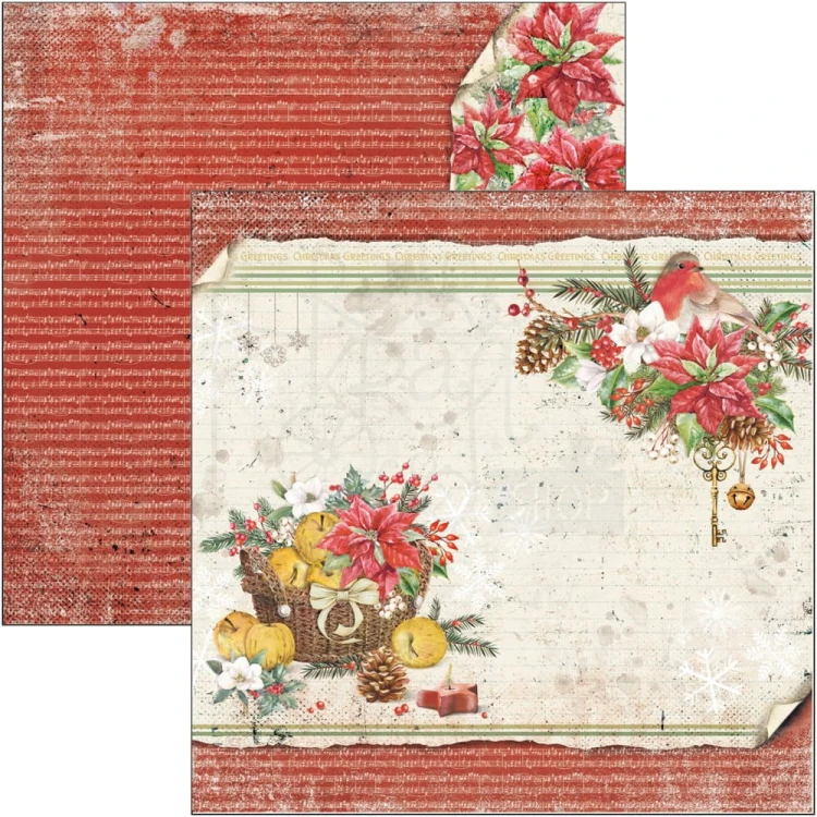 Zestaw papierów 20x20 Christmas Vibes 12 arkuszy CBH057 - Ciao Bella