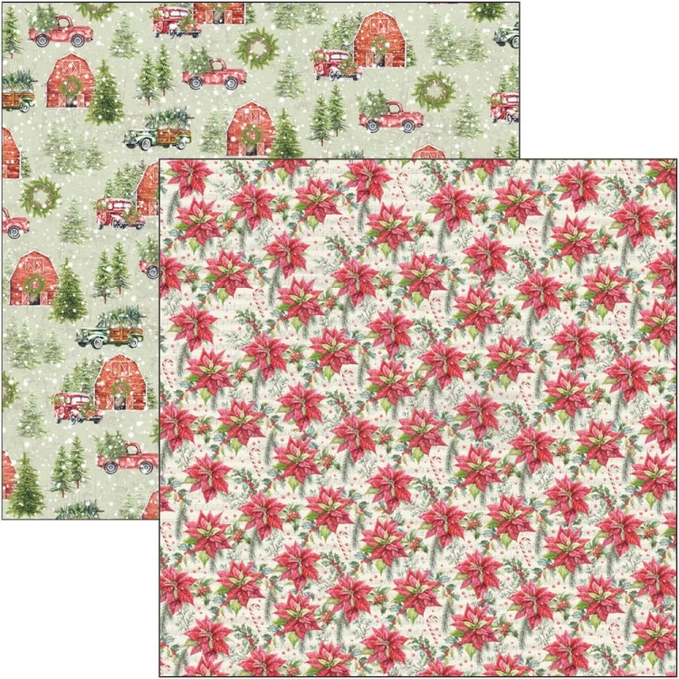 Zestaw papierów 20x20 Christmas Vibes 12 arkuszy CBH057 - Ciao Bella