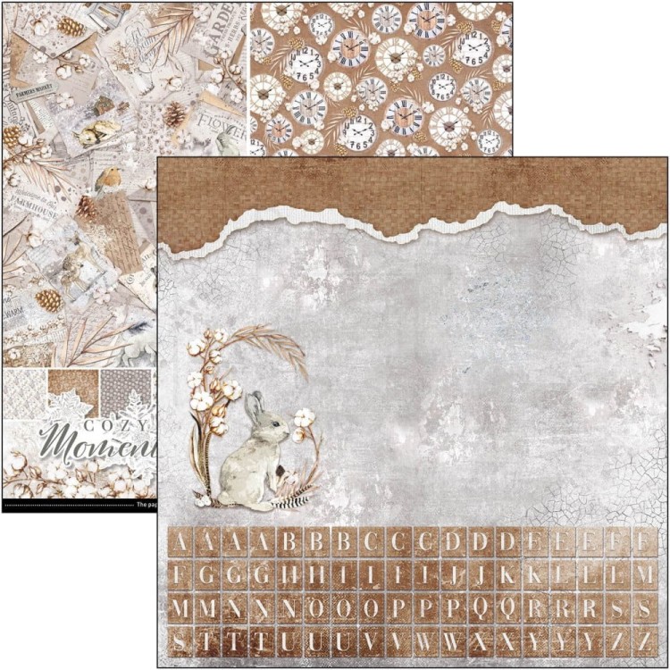 Zestaw papierów 30x30 Cozy Moments 8 arkuszy CBT056 - Ciao Bella