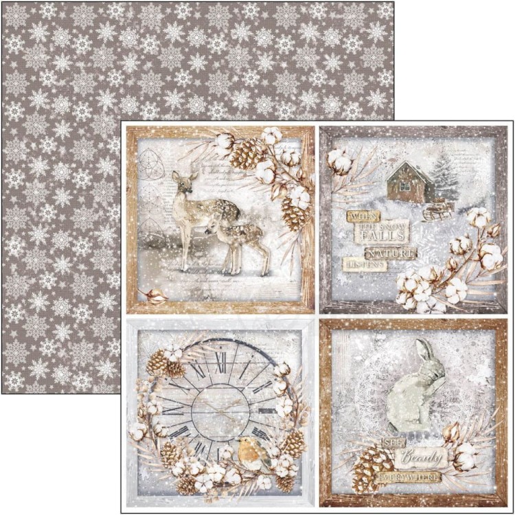 Zestaw papierów 30x30 Cozy Moments 8 arkuszy CBT056 - Ciao Bella