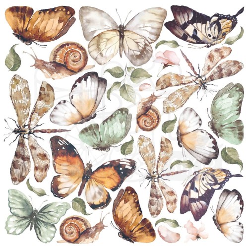 Zestaw papierów welinowych 15x15cm Reign Of Grace 6 arkuszy CBVQ001 - Ciao Bella