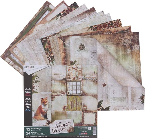 Zestaw papierów 30x30 Sound Of Winter 12 arkuszy CBPM016 - Ciao Bella