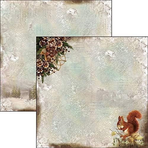 Zestaw papierów 30x30 Sound Of Winter 12 arkuszy CBPM016 - Ciao Bella