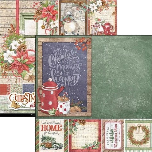 Zestaw papierów 30x30 Christmas Vibes 12 arkuszy CBPM057 - Ciao Bella