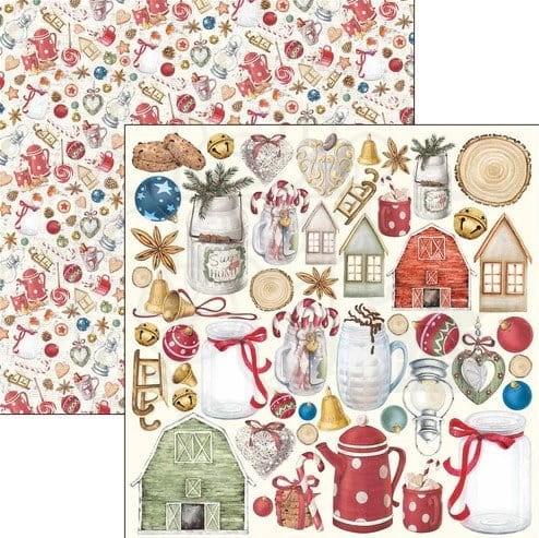 Zestaw papierów 30x30 Christmas Vibes 12 arkuszy CBPM057 - Ciao Bella