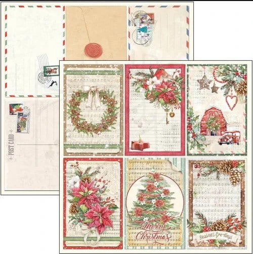 Zestaw papierów 30x30 Christmas Vibes 12 arkuszy CBPM057 - Ciao Bella
