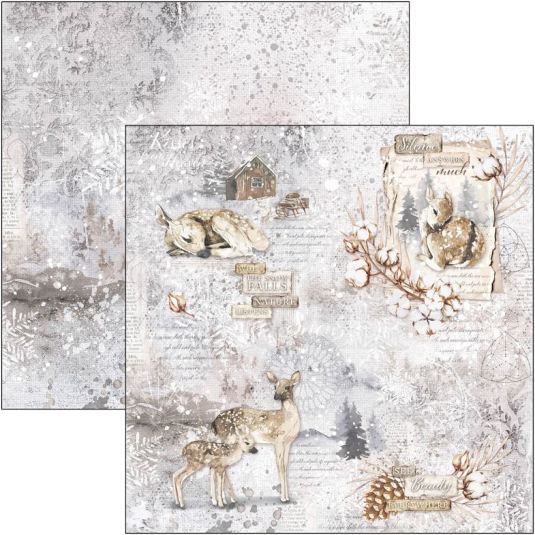 Zestaw papierów 30x30 Cozy Moments 12 arkuszy CBPM056 - Ciao Bella