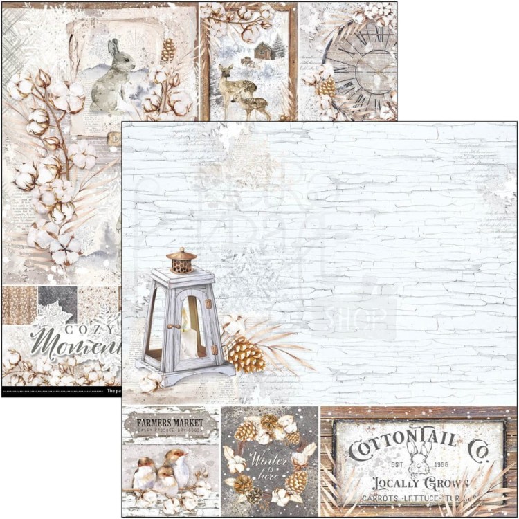 Zestaw papierów 30x30 Cozy Moments 12 arkuszy CBPM056 - Ciao Bella
