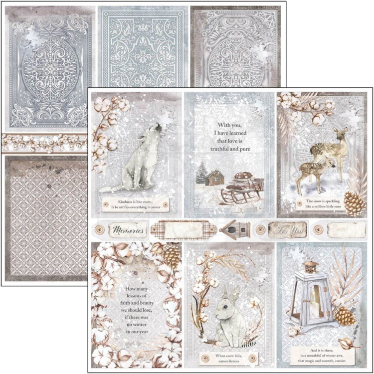 Zestaw papierów 30x30 Cozy Moments 12 arkuszy CBPM056 - Ciao Bella