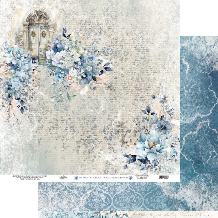 Zestaw papierów 30x30 In Frosty Colors - AA-IFC-07 Alchemy of Art