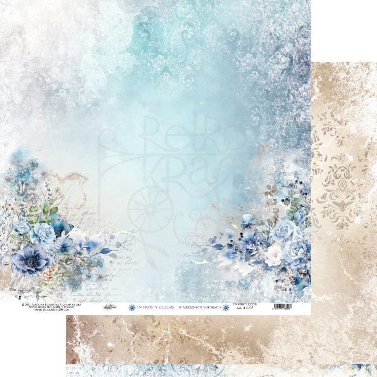 Zestaw papierów 30x30 In Frosty Colors - AA-IFC-07 Alchemy of Art