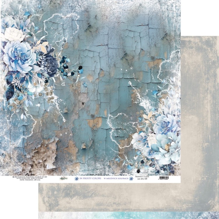 Zestaw papierów 30x30 In Frosty Colors - AA-IFC-07 Alchemy of Art