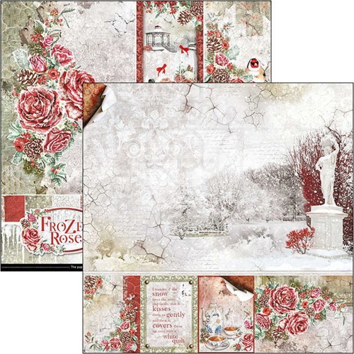Zestaw papierów 30x30 Frozen Roses 12 arkuszy CBPM039 Ciao Bella