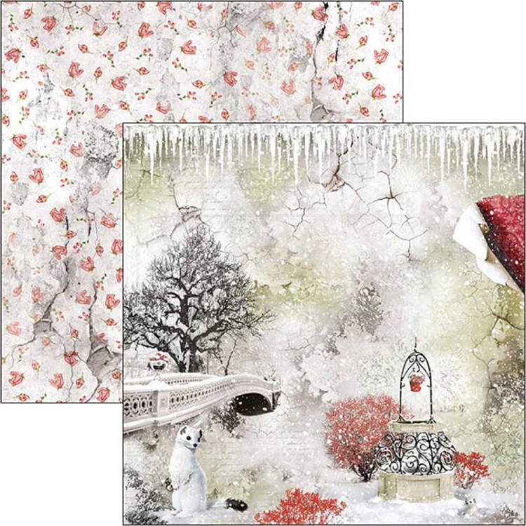Zestaw papierów 30x30 Frozen Roses 12 arkuszy CBPM039 Ciao Bella