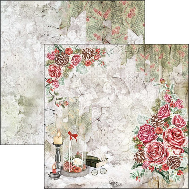 Zestaw papierów 30x30 Frozen Roses 12 arkuszy CBPM039 Ciao Bella