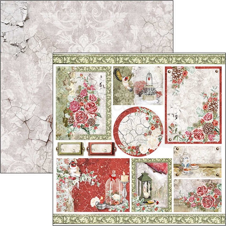 Zestaw papierów 30x30 Frozen Roses 12 arkuszy CBPM039 Ciao Bella