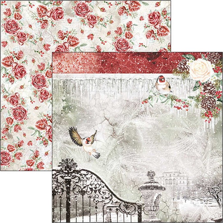 Zestaw papierów 30x30 Frozen Roses 12 arkuszy CBPM039 Ciao Bella