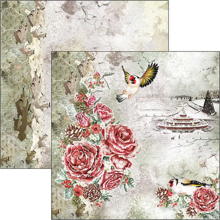 Zestaw papierów 30x30 Frozen Roses 12 arkuszy CBPM039 Ciao Bella