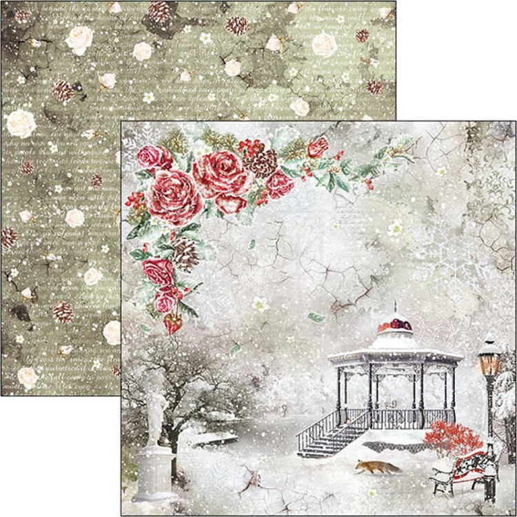 Zestaw papierów 30x30 Frozen Roses 12 arkuszy CBPM039 Ciao Bella