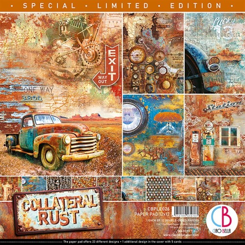 Zestaw papierów 30x30 Catedral Rust Limited Edition 12 arkuszy CBPLE026 Ciao Bella