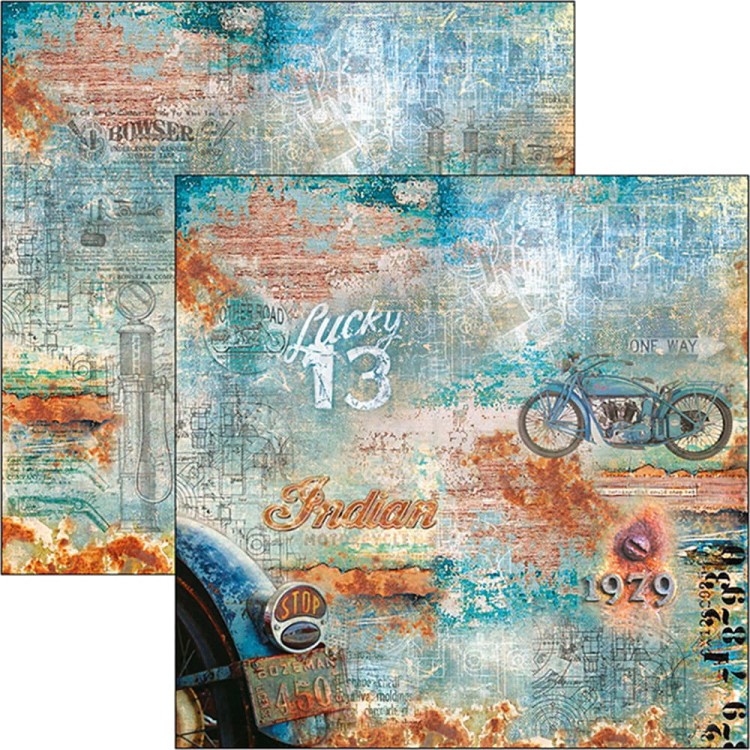Zestaw papierów 30x30 Catedral Rust Limited Edition 12 arkuszy CBPLE026 Ciao Bella