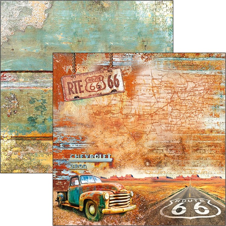 Zestaw papierów 30x30 Catedral Rust Limited Edition 12 arkuszy CBPLE026 Ciao Bella