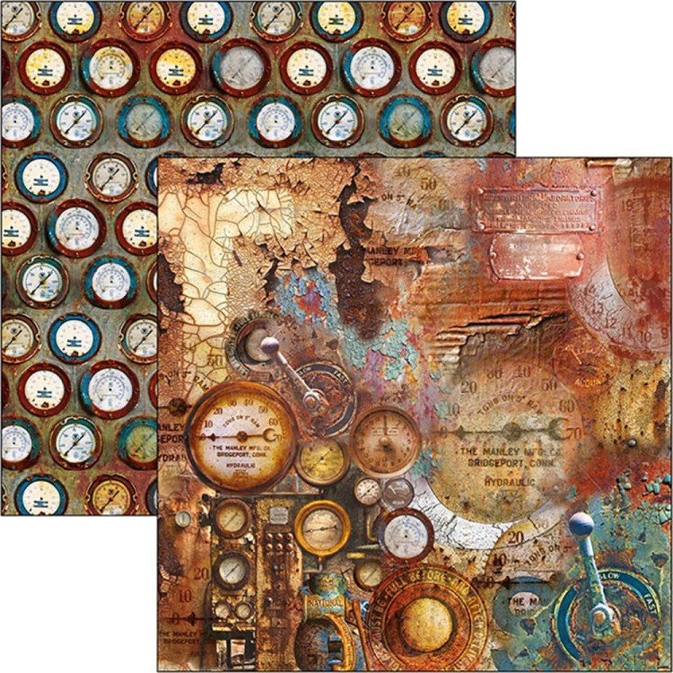 Zestaw papierów 30x30 Catedral Rust Limited Edition 12 arkuszy CBPLE026 Ciao Bella