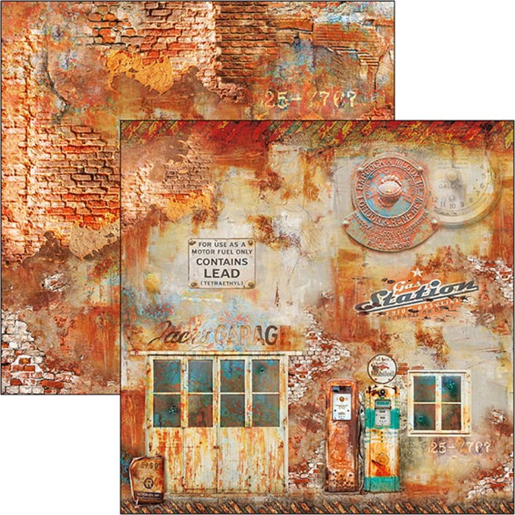 Zestaw papierów 30x30 Catedral Rust Limited Edition 12 arkuszy CBPLE026 Ciao Bella