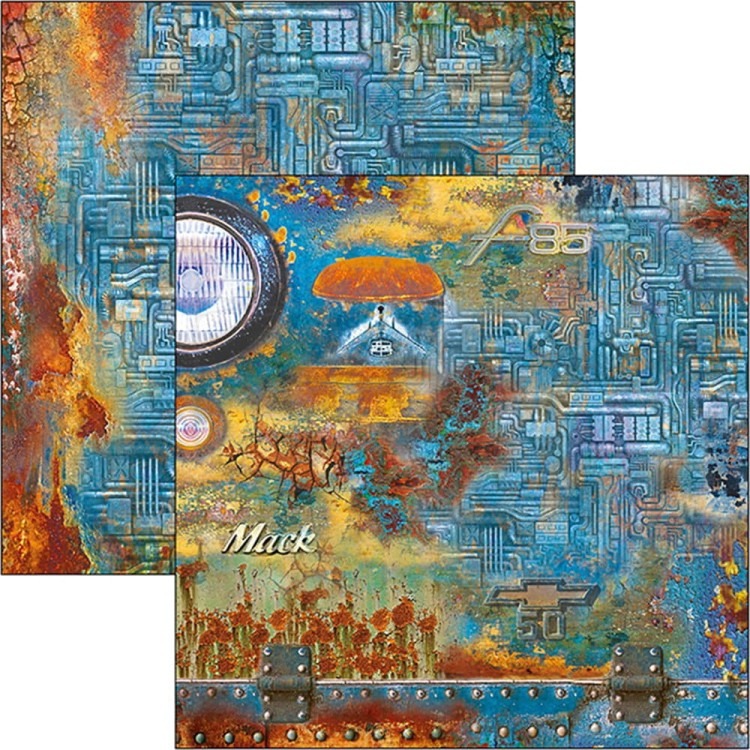 Zestaw papierów 30x30 Catedral Rust Limited Edition 12 arkuszy CBPLE026 Ciao Bella
