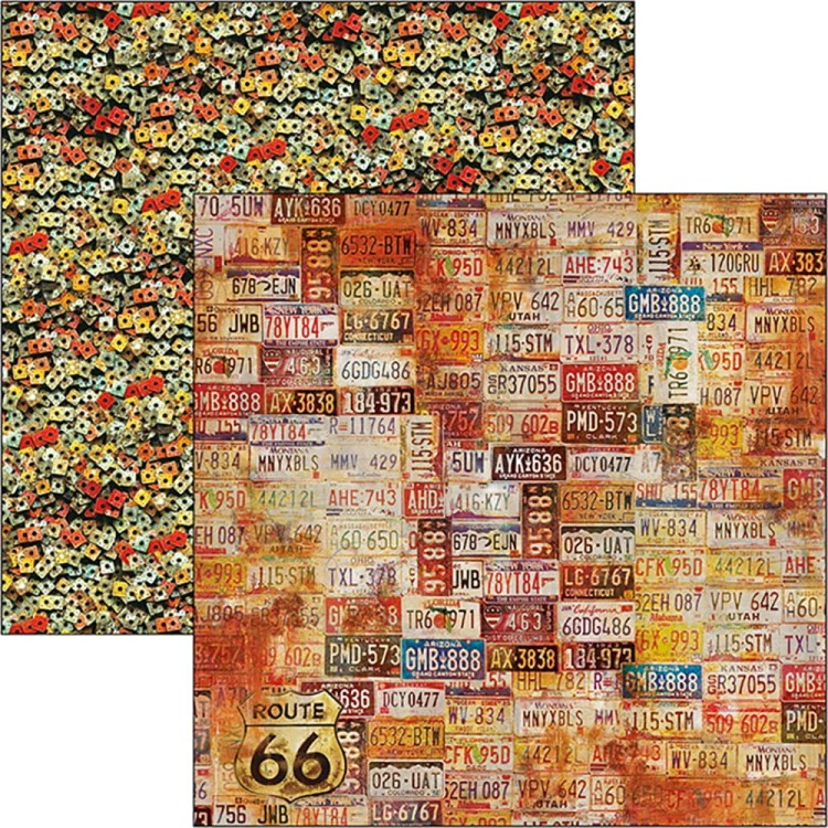 Zestaw papierów 30x30 Catedral Rust Limited Edition 12 arkuszy CBPLE026 Ciao Bella