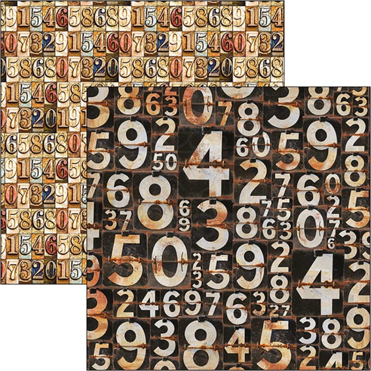 Zestaw papierów 30x30 Catedral Rust Limited Edition 12 arkuszy CBPLE026 Ciao Bella
