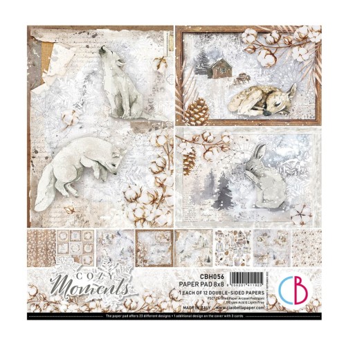 Zestaw papierów 20x20 Cozy Moments 12 arkuszy CBH056 Ciao Bella